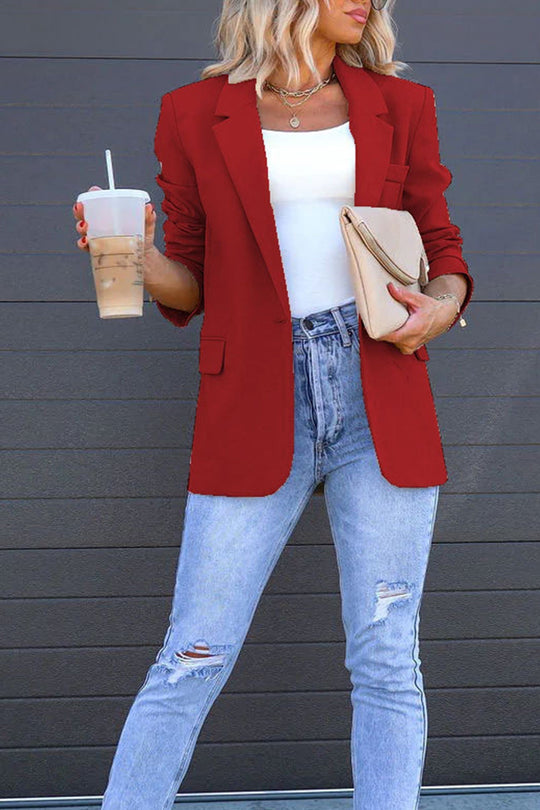 R&B | Mittellanger Blazer mit Revers