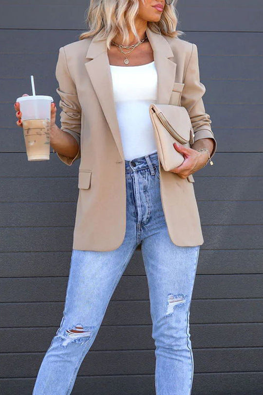 R&B | Mittellanger Blazer mit Revers
