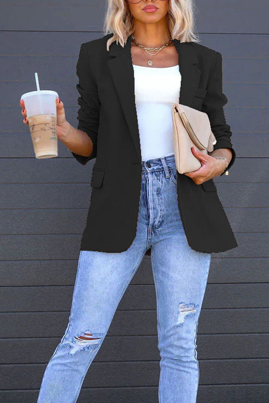 R&B | Mittellanger Blazer mit Revers