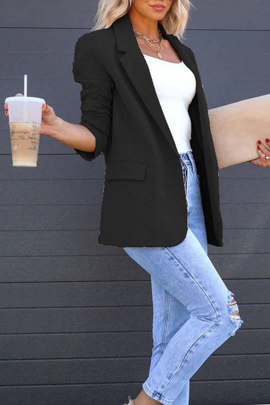 R&B | Mittellanger Blazer mit Revers