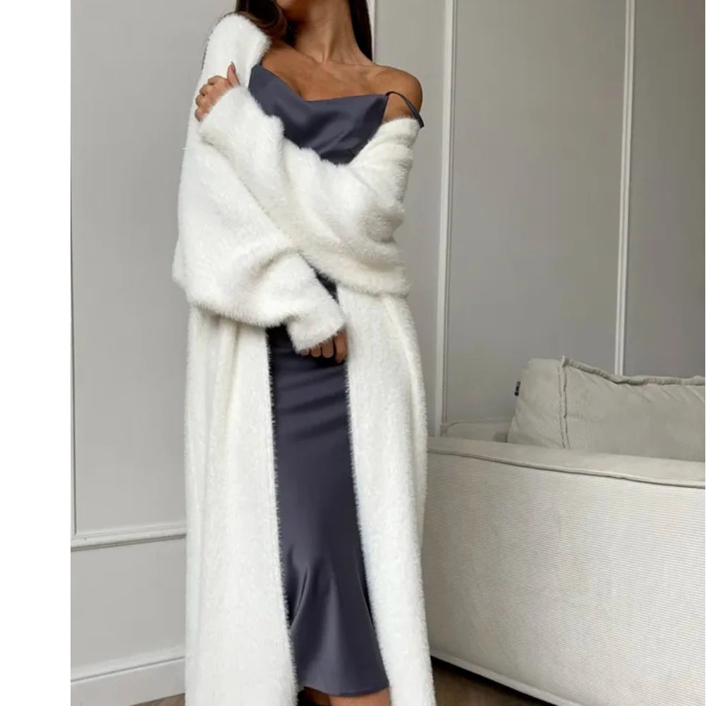 R&B | Damen Lange Strickjacke mit Lockere Passform