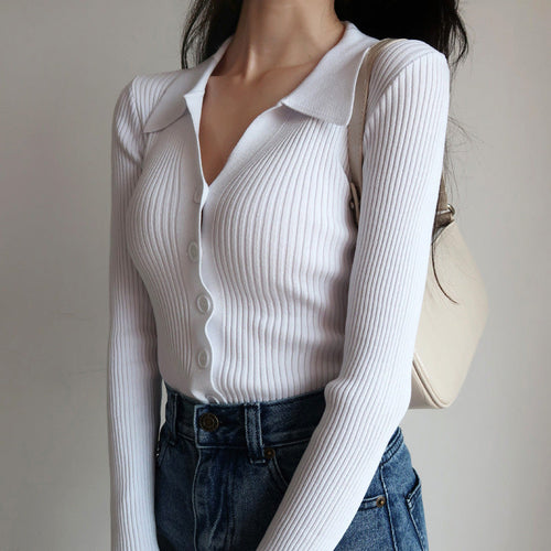 R&B | Ausschnitt Damen Slim-Fit Top