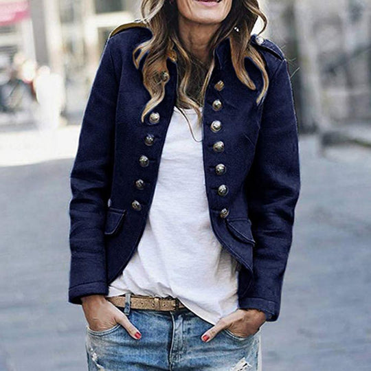 R&B | Military-Style Jacke - Doppelt mit Stehkragen