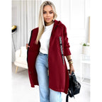 R&B | Fleece Hoodie Jacke - Damen Winterjacke