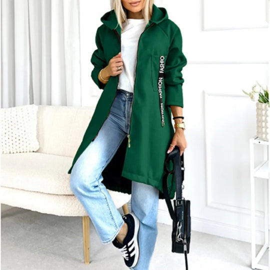R&B | Fleece Hoodie Jacke - Damen Winterjacke