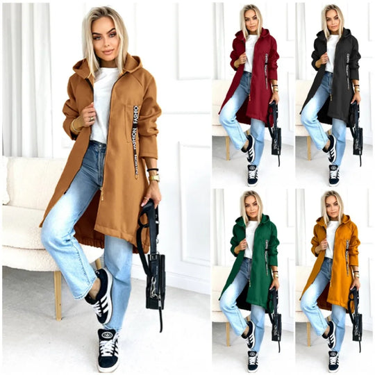 R&B | Fleece Hoodie Jacke - Damen Winterjacke