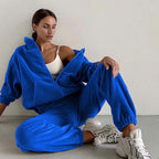 Katherine I Samt-Trainingsanzug-Set