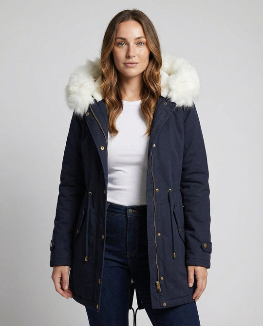 Warme Damen Winterjacke Mittellang | R&B