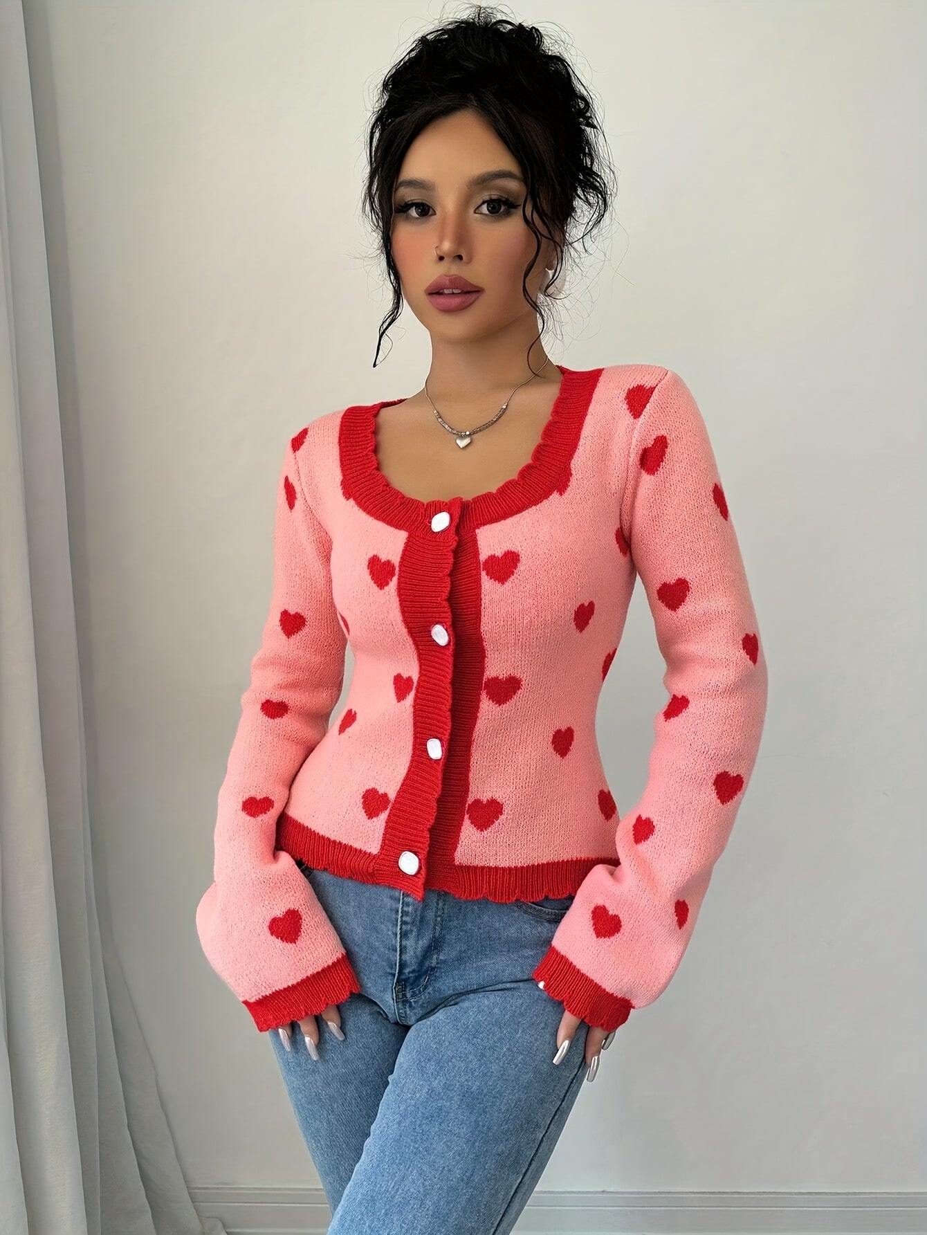 R&B | Damenvest mit Herzmuster