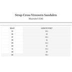 Strap Cross Frauen Sandalen R&B
