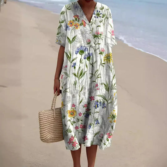 R&B | Buntes Baumwoll-Sommerkleid