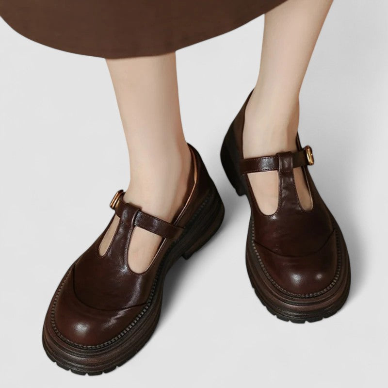 T-Bar Schuhe | Bequem | Robust | Mary Jane Schuhe | Damen Slipper R&B