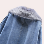 R&B | Moderne Daunenjacke aus Denim für Frauen für die Wintersaison