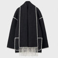 R&B | Damen Wickeljacke mit Drapiertem Vorderteil