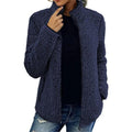 R&B | Winter Teddy Jacke - Voller Reißverschluss und Hoher Kragen Design