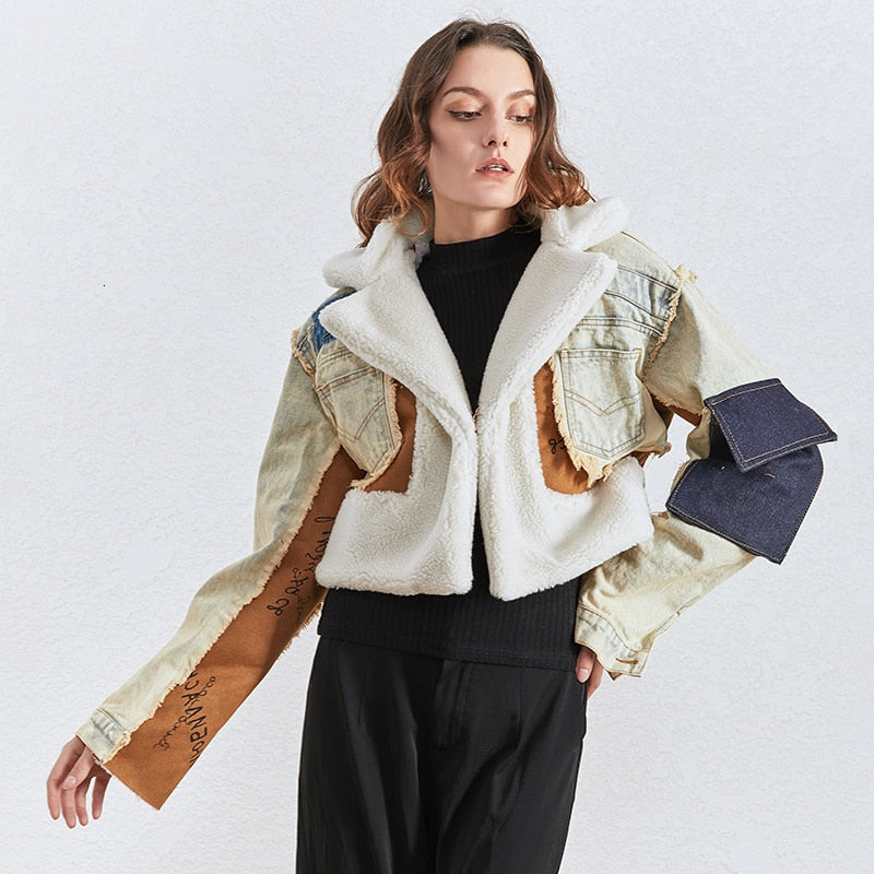 R&B | Got Caught Denim Crop Jacke