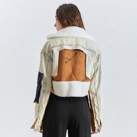R&B | Got Caught Denim Crop Jacke