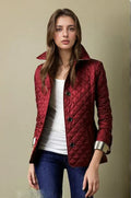R&B | Gesteppte Jacke - Bauernstil mit Knopfverschluss