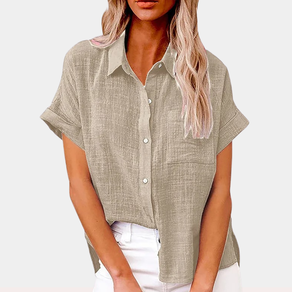 R&B | Leichte Baumwoll Leinen Bluse