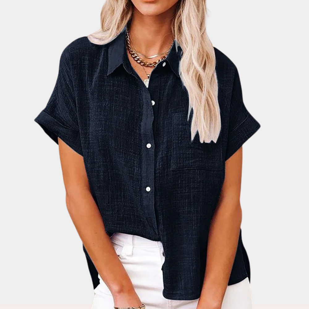 R&B | Leichte Baumwoll Leinen Bluse