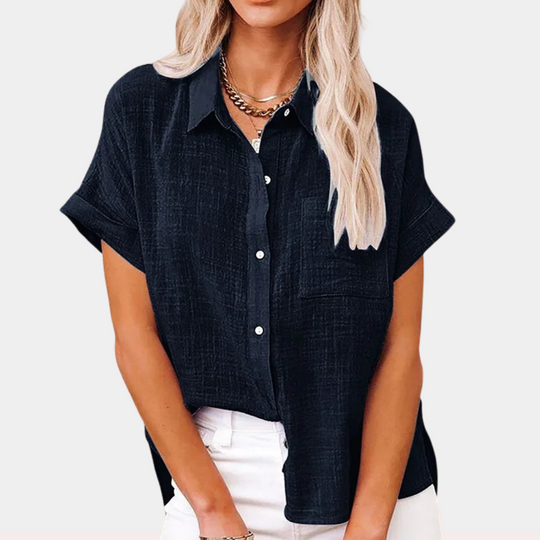 R&B | Leichte Baumwoll Leinen Bluse