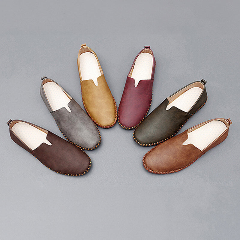 Stichdetail-Lederloafers R&B R&B