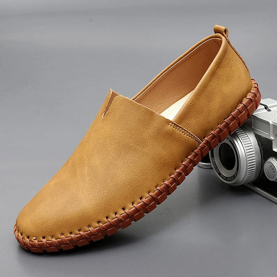 Stichdetail-Lederloafers R&B R&B