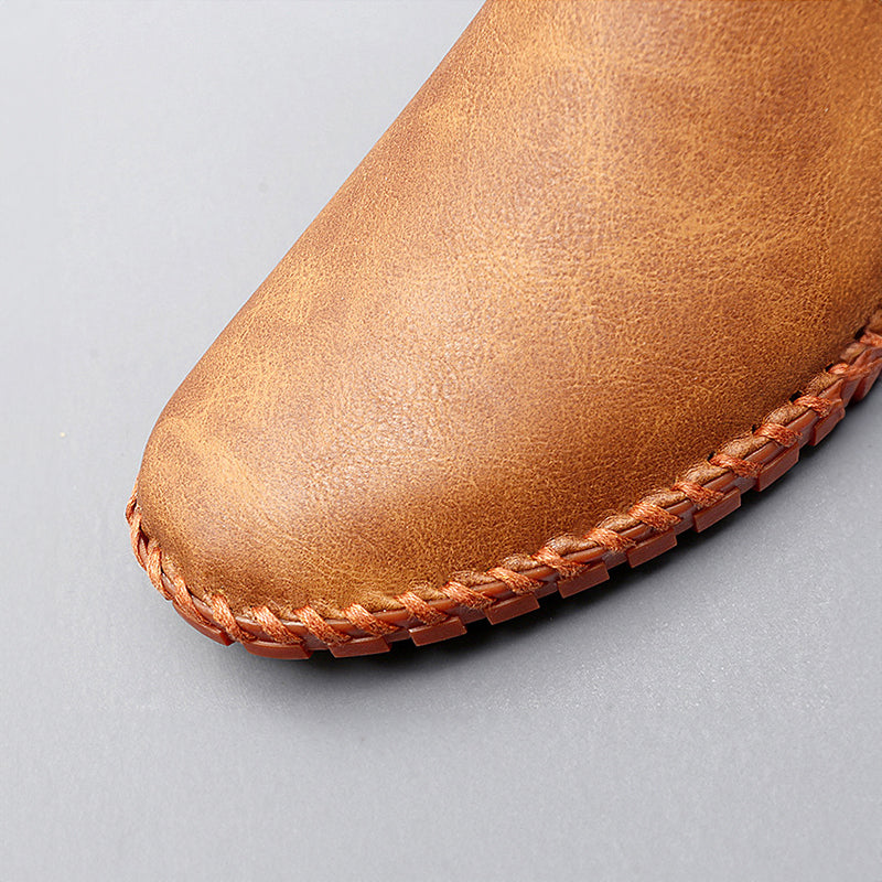 Stichdetail-Lederloafers R&B R&B