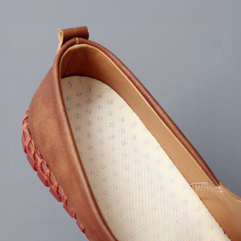 Stichdetail-Lederloafers R&B R&B
