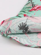 Retro-Kleid mit Flamingodruck