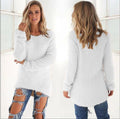 EB | Lässiger Longpulli mit O-Ausschnitt