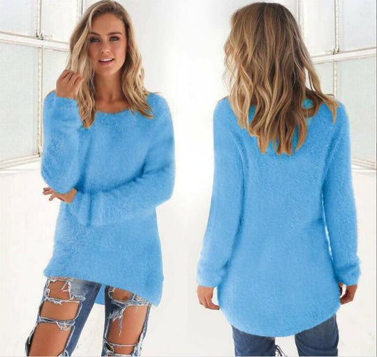 R&B | Lässiger O Ausschnitt Pullover