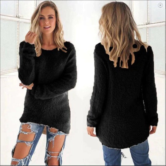 R&B | Lässiger O Ausschnitt Pullover