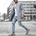 R&B | Stilvoller Langer Wintermantel Für Männer