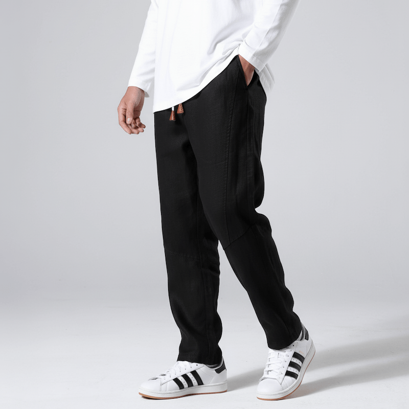 Unisex Minimalistische Leinenhose