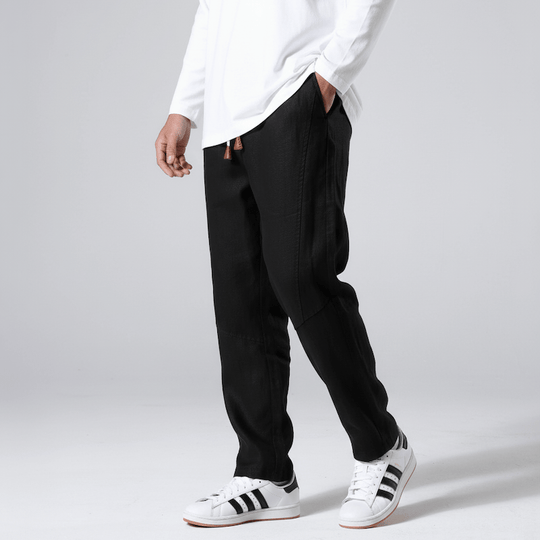 Unisex Minimalistische Leinenhose
