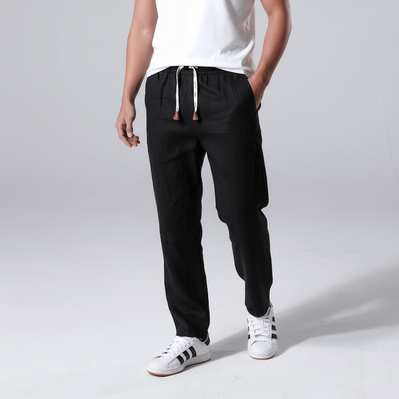 Unisex Minimalistische Leinenhose