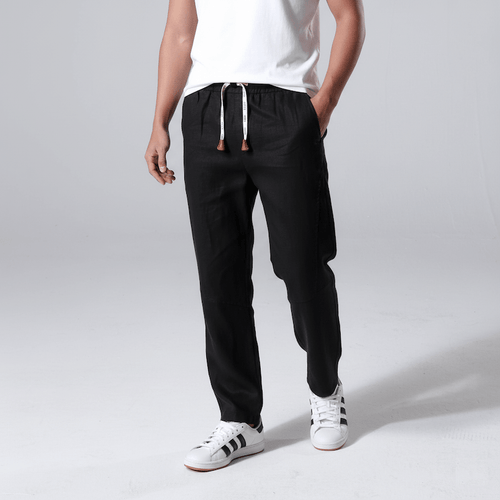 Unisex Minimalistische Leinenhose