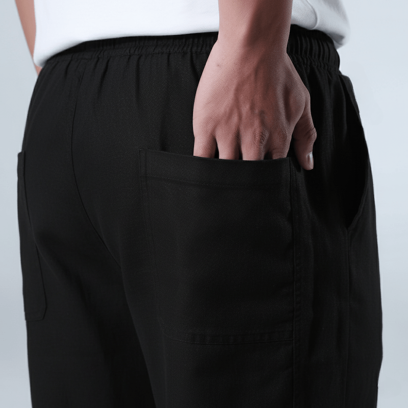 Unisex Minimalistische Leinenhose