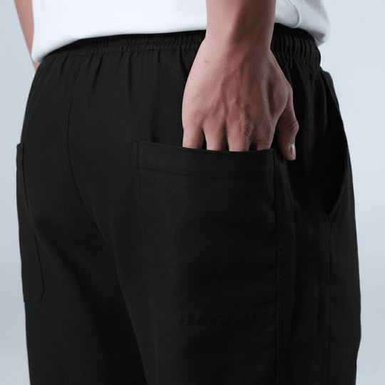 Unisex Minimalistische Leinenhose