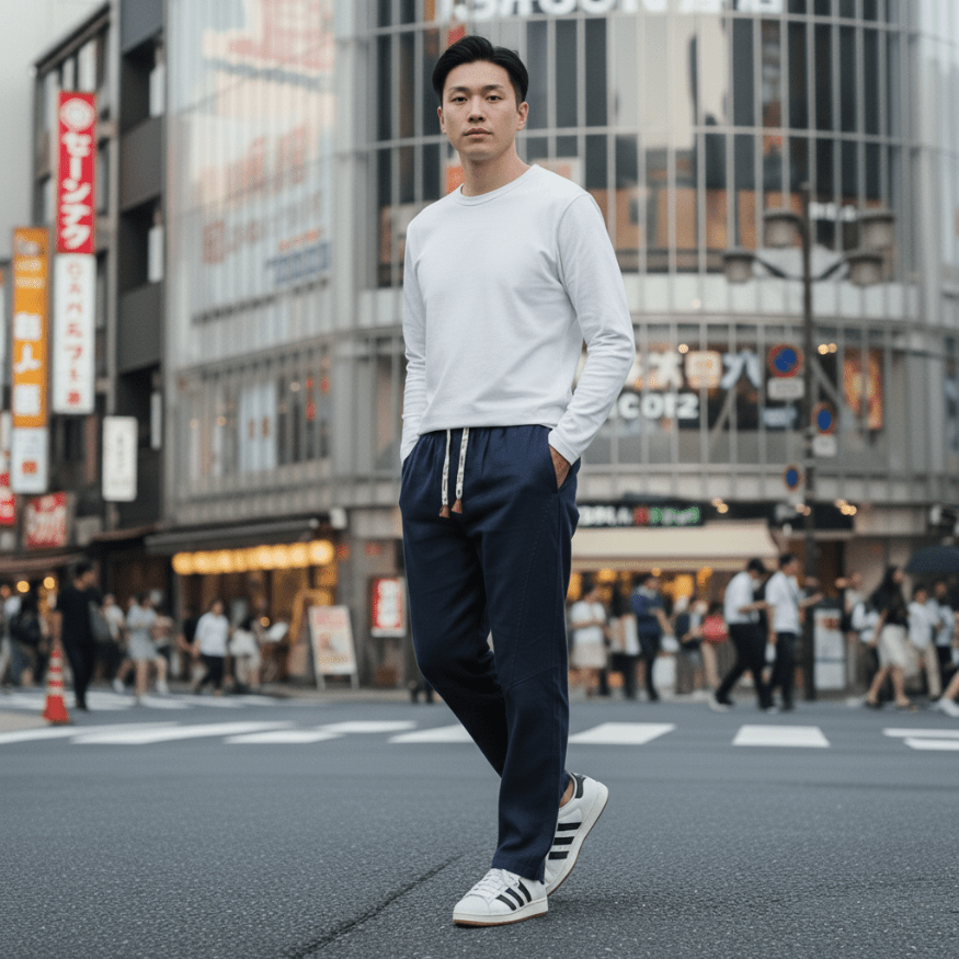 Unisex Minimalistische Leinenhose
