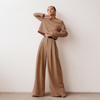 R&B | Elegante Damen Zweiteilige Set Mit Weit Geschnittene Hose