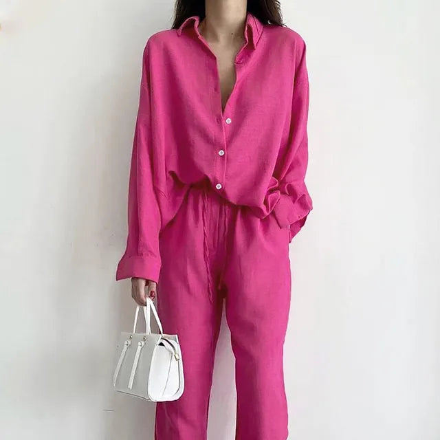 R&B - Stylisches Top und Hosen Set für Frauen