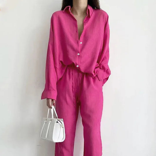 R&B - Stylisches Top und Hosen Set für Frauen