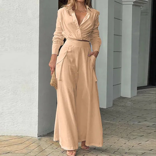 R&B - Stylisches Top und Hosen Set für Frauen
