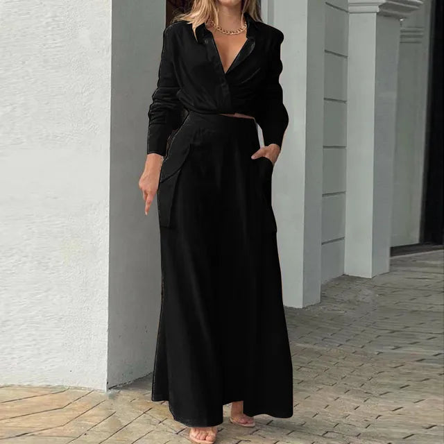 R&B - Stylisches Top und Hosen Set für Frauen