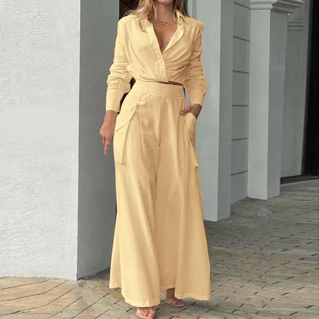 R&B - Stylisches Top und Hosen Set für Frauen