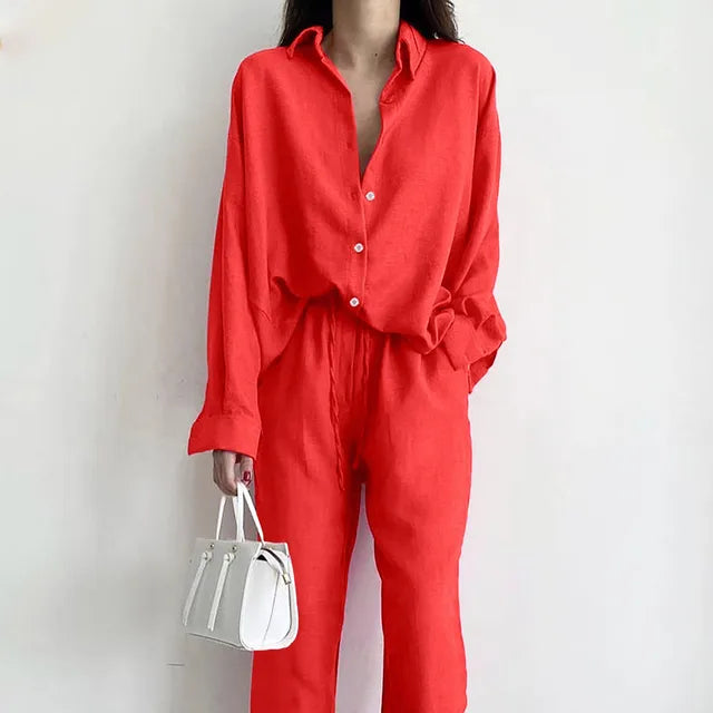 R&B - Stylisches Top und Hosen Set für Frauen