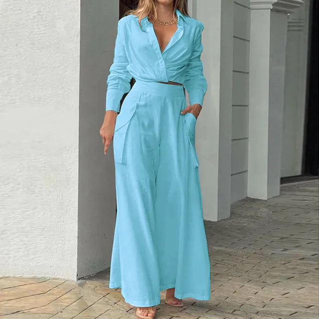 R&B - Stylisches Top und Hosen Set für Frauen