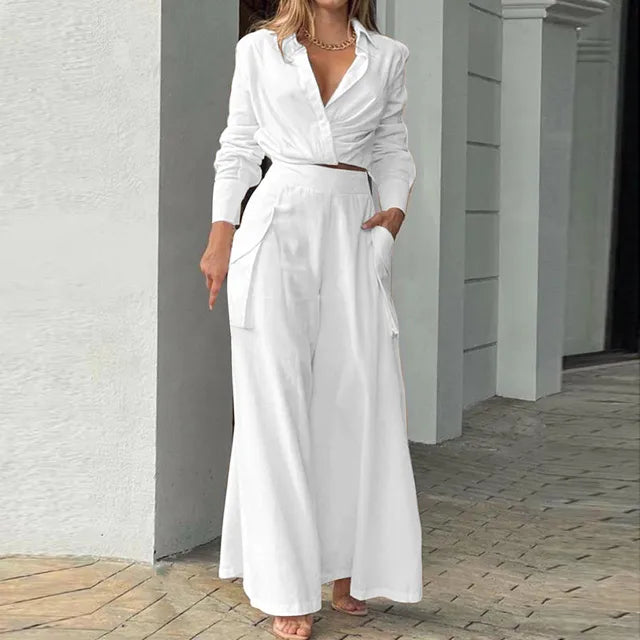 R&B - Stylisches Top und Hosen Set für Frauen